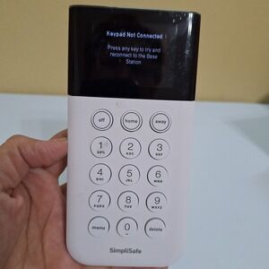 SimpliSafe SSKP3 Security Keypad White Wireless Used Tested & Working